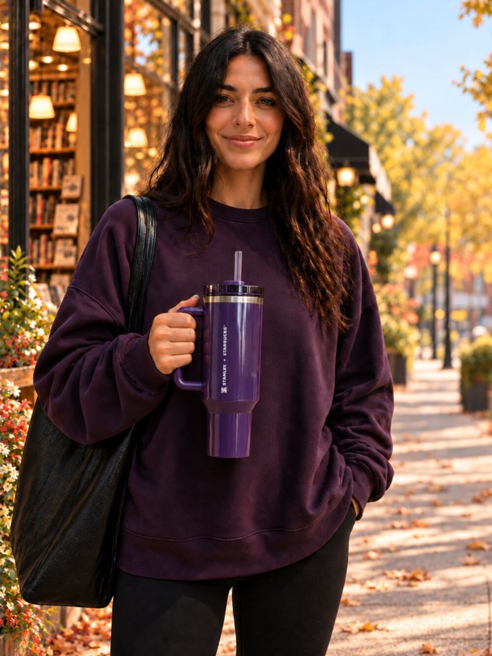 Stanley x Starbucks Plum Purple 40 oz Quencher Tumbler New With Sticker